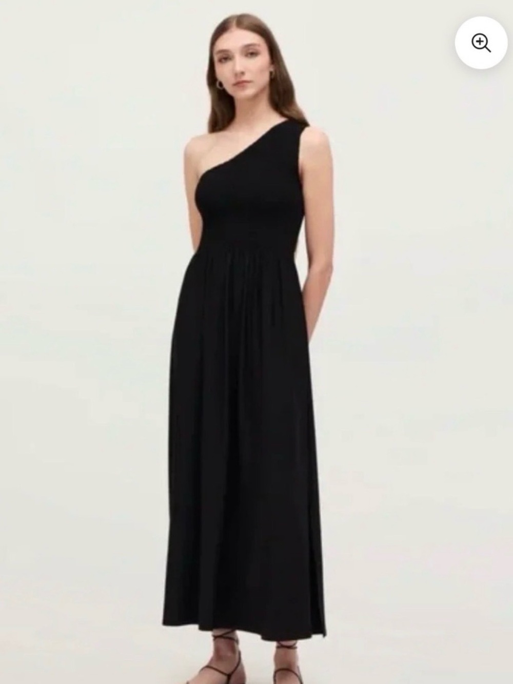 Hill House One-Shoulder Black “The Nap Dress”